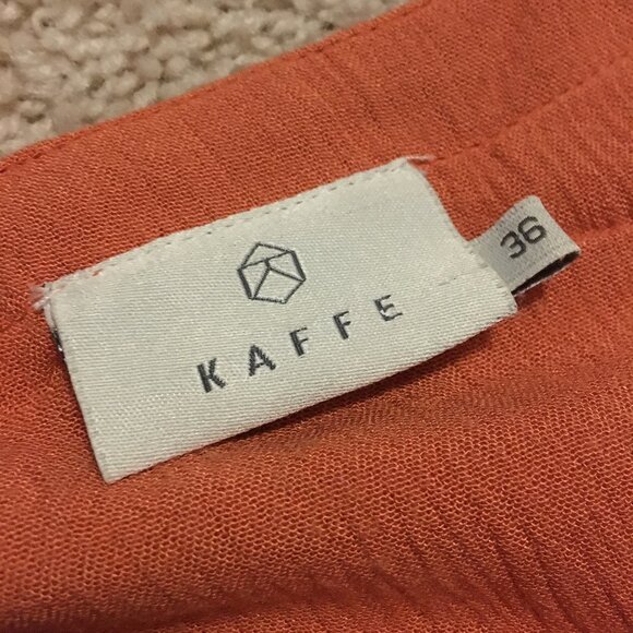 Kaffe Terracotta Orange Blouse - Picture 7 of 13